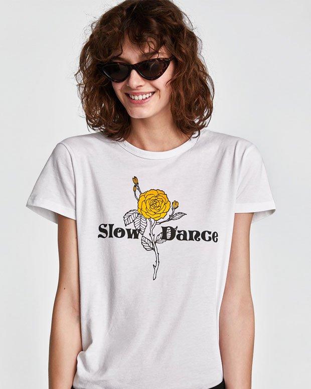 Sleeve Round T-shirt